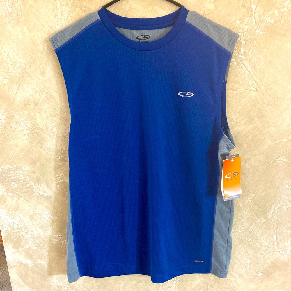 Champion Royal Blue and Grey Athletic Top